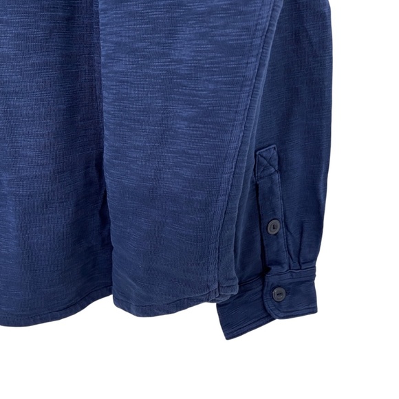 J. Crew Waffle Lined Garment Dyed Knit Harbor Shirt Men’s Large - Picture 9 of 14